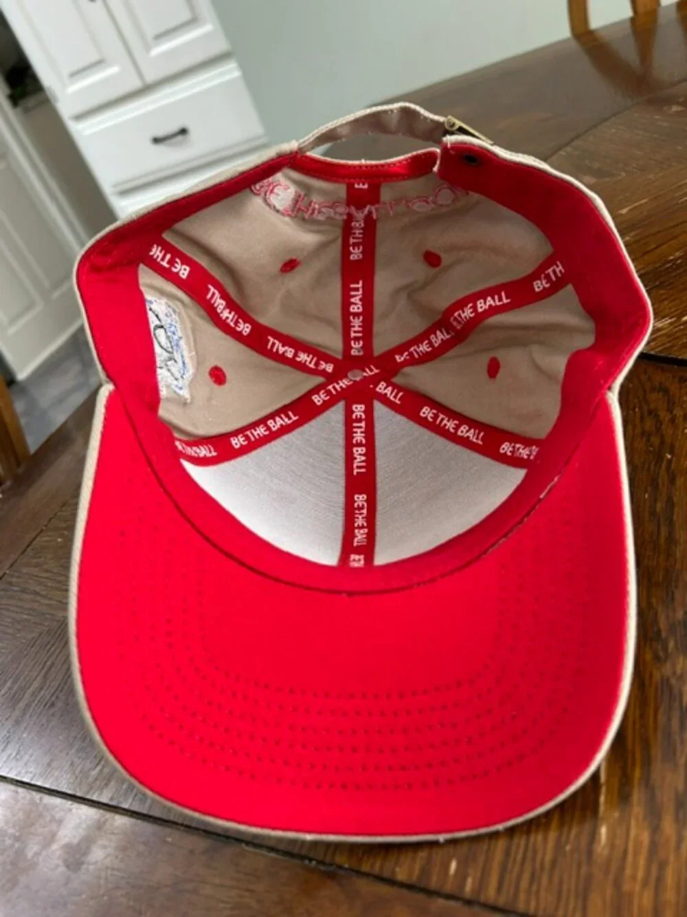 BE THE BALL Golf Cap with adjustable strap - $19